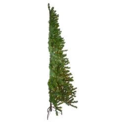 6.5' Pre-Lit Canadian Pine Slim Artificial Christmas Wall Tree - Clear Lights -Xmas Trees Shop northlight v27378 4 03279.1667581932