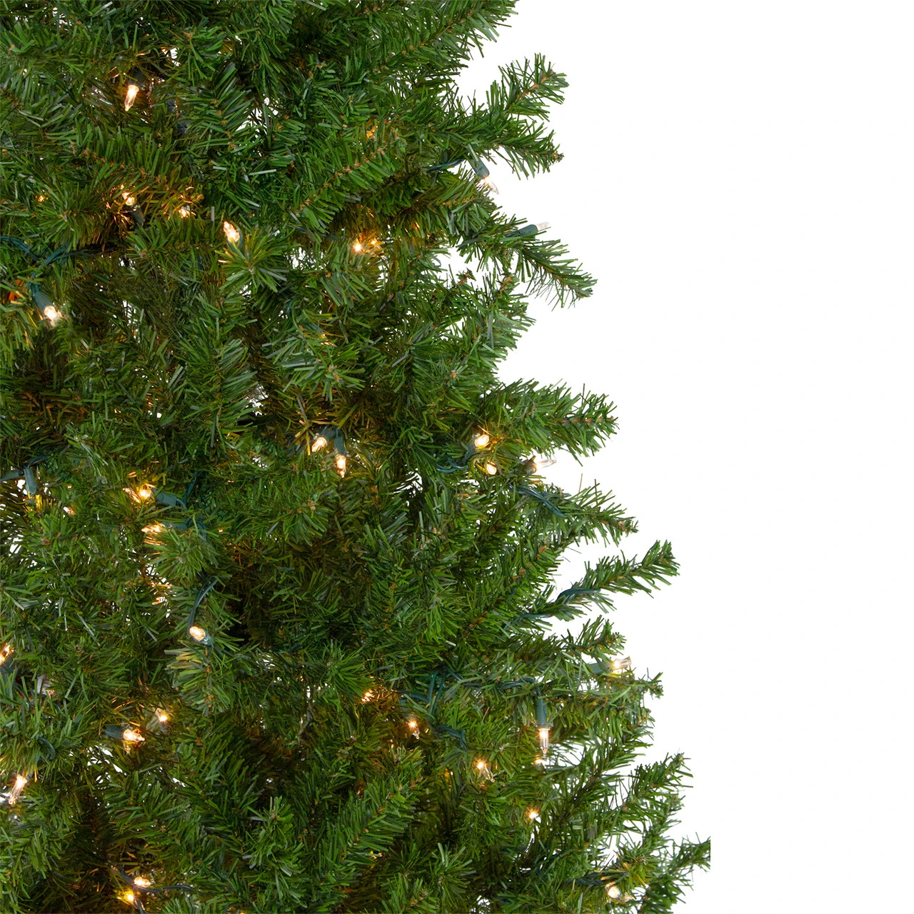 6.5' Pre-Lit Canadian Pine Artificial Pencil Christmas Tree - Clear Lights 3 6.5' Pre-Lit Canadian Pine Artificial Pencil Christmas Tree - Clear Lights - Image 3