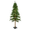 6' Pre-Lit Pencil Alpine Artificial Christmas Tree, Clear Lights