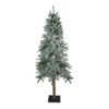 6ft Flocked Alpine Artificial Christmas Tree - Unlit