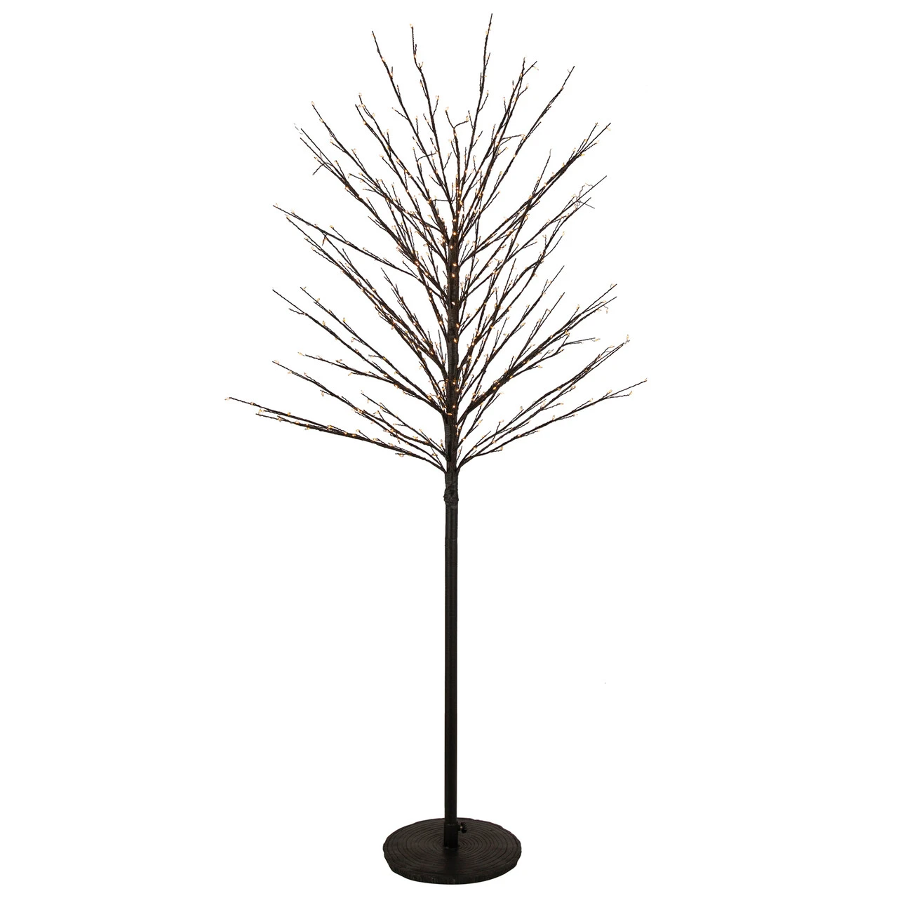 5' Black LED Lighted Christmas Twig Tree - Warm White Lights 1 5' Black LED Lighted Christmas Twig Tree - Warm White Lights