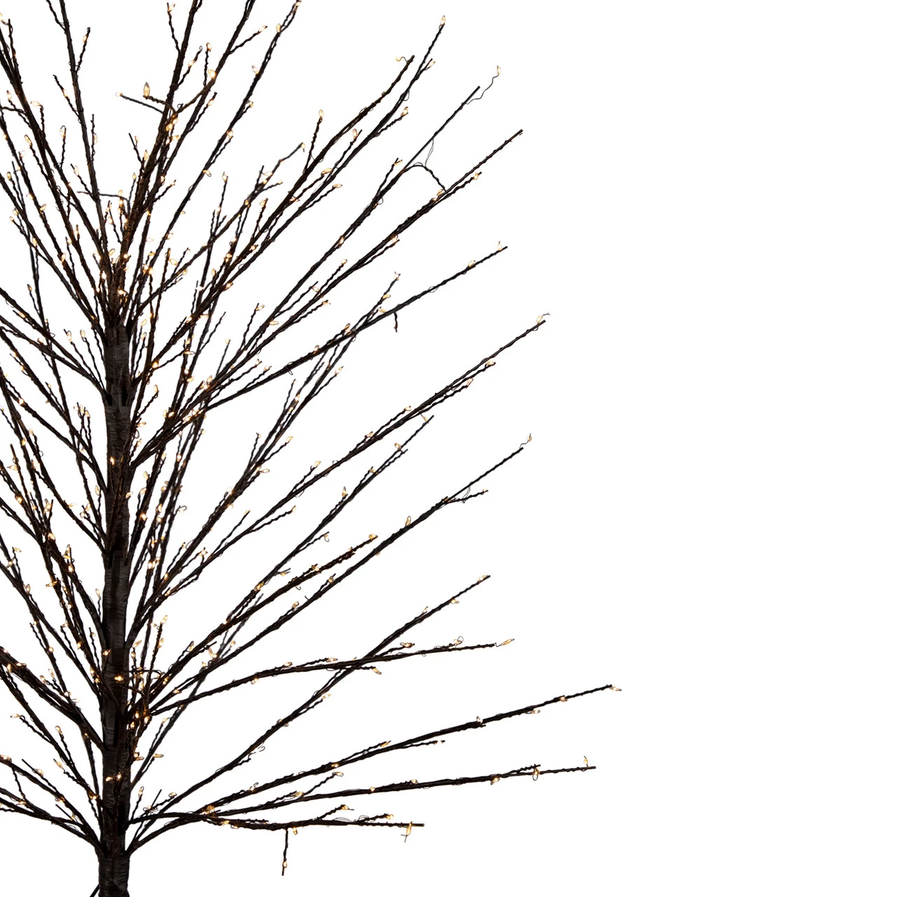 5' Black LED Lighted Christmas Twig Tree - Warm White Lights 3 5' Black LED Lighted Christmas Twig Tree - Warm White Lights - Image 3