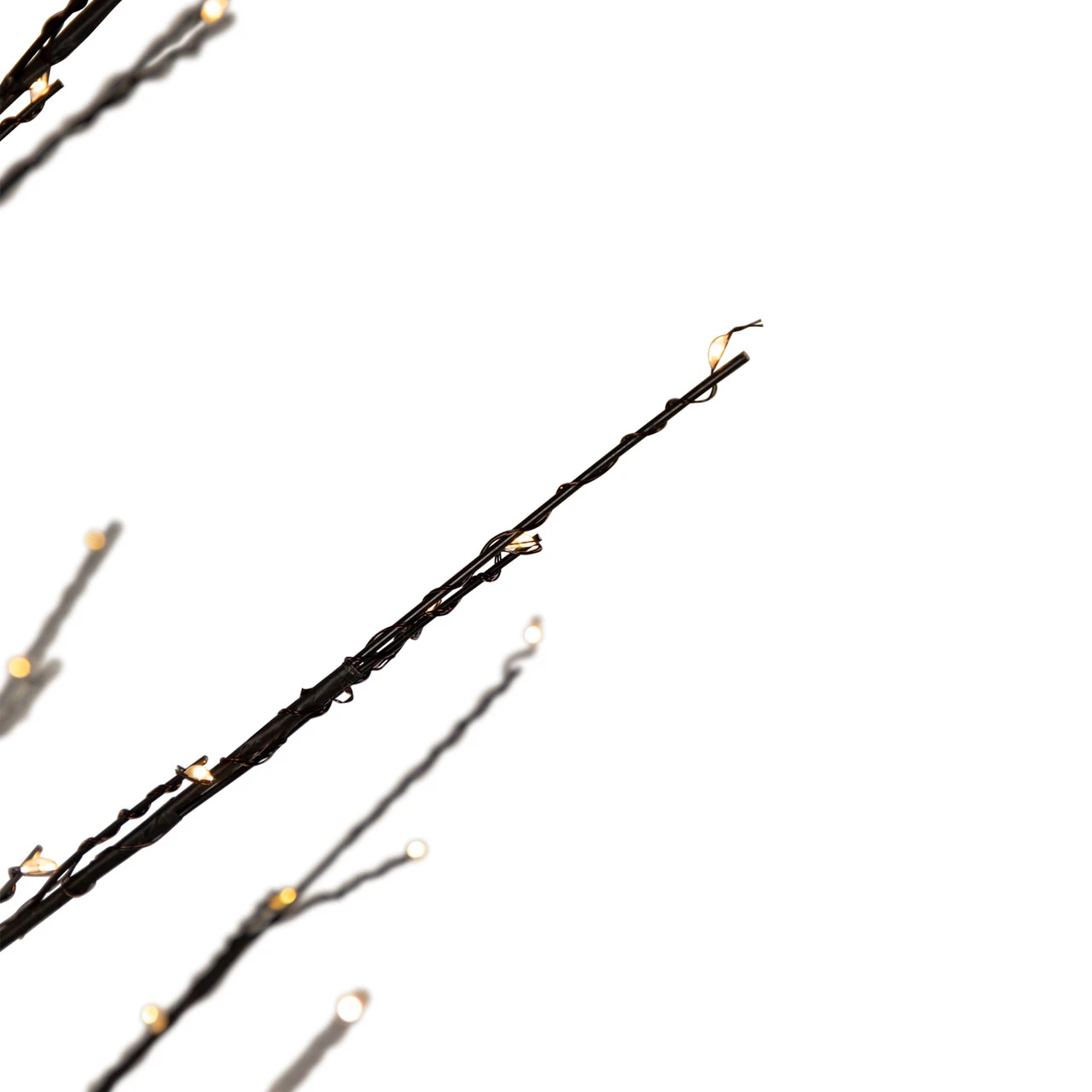 5' Black LED Lighted Christmas Twig Tree - Warm White Lights 4 5' Black LED Lighted Christmas Twig Tree - Warm White Lights - Image 4