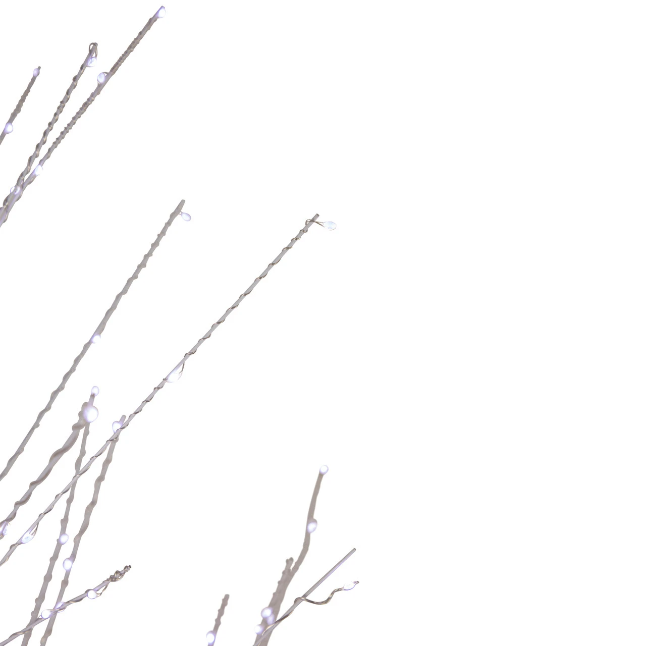 6' LED Lighted White Birch Christmas Twig Tree - Pure White Lights 7 6' LED Lighted White Birch Christmas Twig Tree - Pure White Lights - Image 7