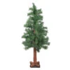 3' Slim Traditional Mixed Woodland Alpine Artificial Christmas Tree - Unlit