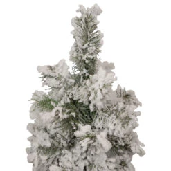 Set Of 3 Slim Flocked Alpine Artificial Christmas Trees 5' - Unlit -Xmas Trees Shop northlight ynt775 fk 2 updated 68575.1667578231