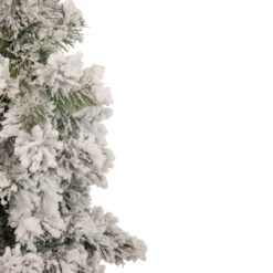 Set Of 3 Slim Flocked Alpine Artificial Christmas Trees 5' - Unlit -Xmas Trees Shop northlight ynt775 fk 3 updated 08694.1667578232