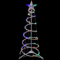 3ft LED Lighted Spiral Cone Tree Outdoor Christmas Decoration, Multi Lights 6 3ft LED Lighted Spiral Cone Tree Outdoor Christmas Decoration, Multi Lights -Xmas Trees Shop northlight ys92330 small sample 2 56721.1667531700