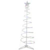 4ft LED Lighted Spiral Cone Tree Outdoor Christmas Decoration, Multi Lights