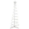4ft LED Lighted Spiral Cone Tree Outdoor Christmas Decoration, Warm White Lights