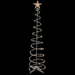 6ft LED Lighted Spiral Cone Tree Outdoor Christmas Decoration, Warm White Lights -Xmas Trees Shop northlight ys92335 large sample 2 61899.1667646793