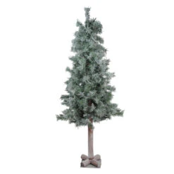 4' Lightly Flocked And Glittered Woodland Alpine Artificial Christmas Tree - Unlit