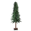 7' Slim Traditional Woodland Alpine Artificial Christmas Tree – Unlit