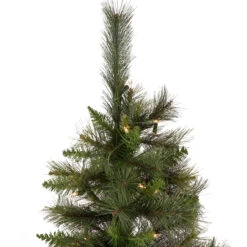 6.5' Pre-Lit Medium Canyon Pine Artificial Christmas Wall Tree, Clear Lights -Xmas Trees Shop northlight ytc346 gr 4 updated 72172.1667300497
