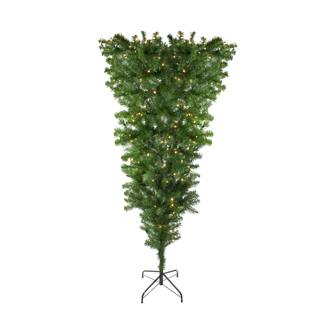 6.5' Pre-Lit Upside Down Spruce Artificial Christmas Tree - Warm White LED Lights 1 6.5' Pre-Lit Upside Down Spruce Artificial Christmas Tree - Warm White LED Lights