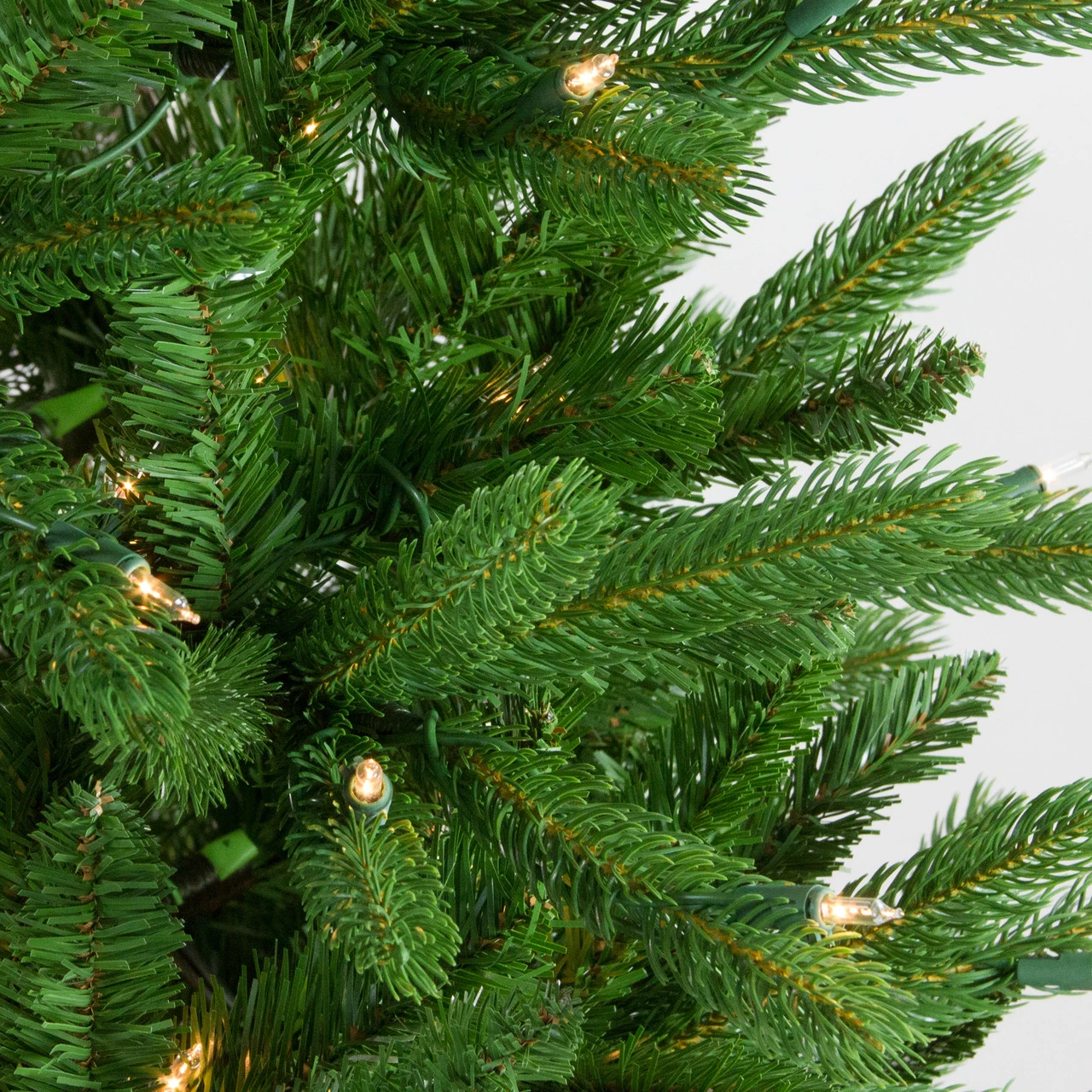 7.5' Pre-Lit Pencil Northwood Noble Fir Artificial Christmas Tree - Clear Lights 2 7.5' Pre-Lit Pencil Northwood Noble Fir Artificial Christmas Tree - Clear Lights - Image 2