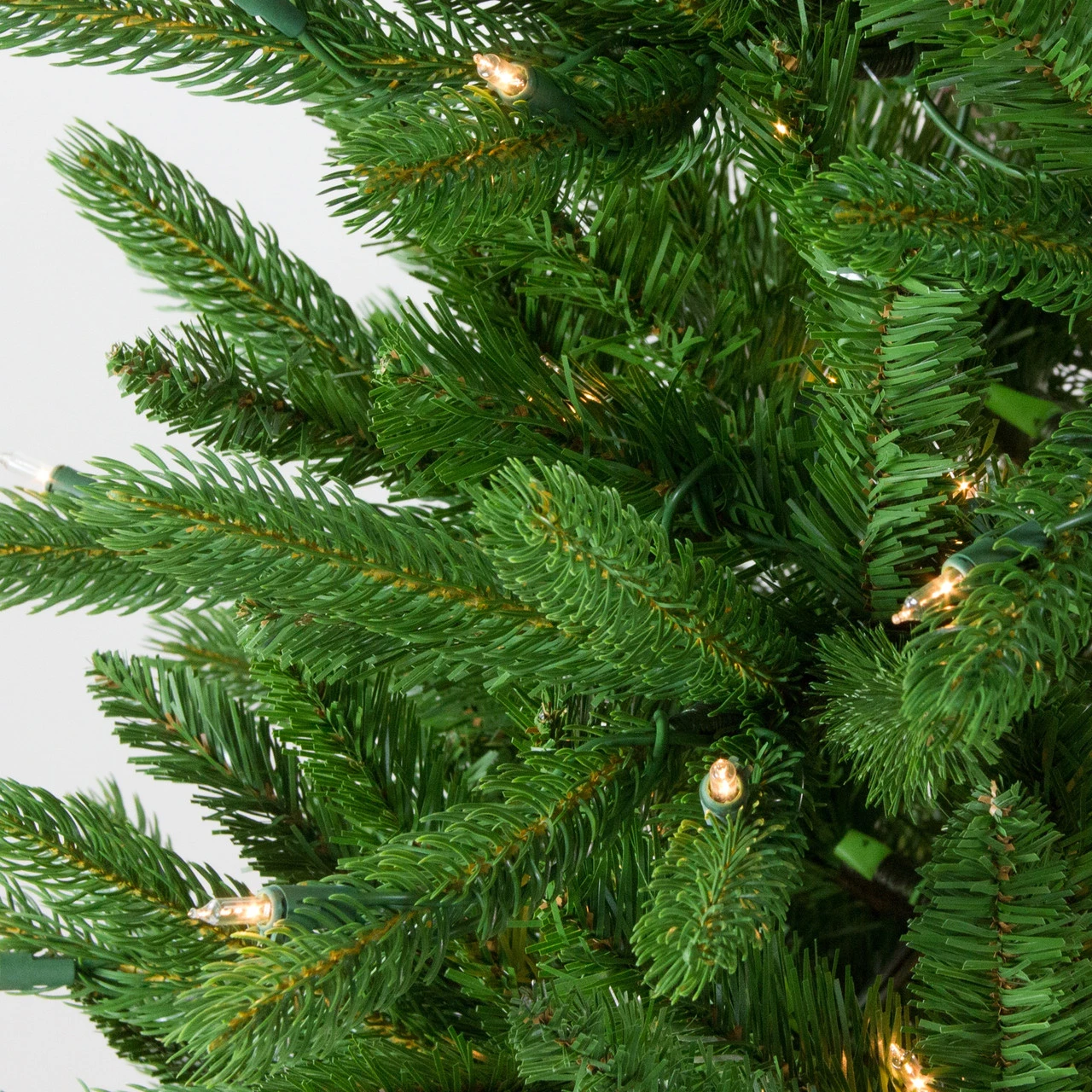 7.5' Pre-Lit Pencil Northwood Noble Fir Artificial Christmas Tree - Clear Lights 3 7.5' Pre-Lit Pencil Northwood Noble Fir Artificial Christmas Tree - Clear Lights - Image 3