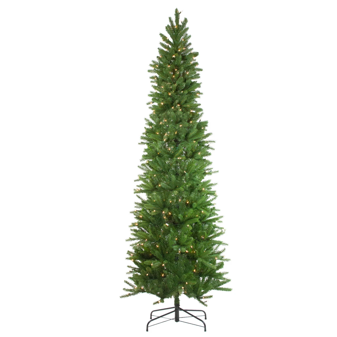 7.5' Pre-Lit Pencil Northwood Noble Fir Artificial Christmas Tree - Clear Lights 1 7.5' Pre-Lit Pencil Northwood Noble Fir Artificial Christmas Tree - Clear Lights