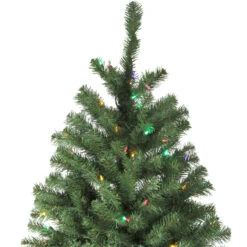 7.5' Pre-Lit Full Multi-Function Basset Pine Artificial Christmas Tree - Dual Color LED Lights -Xmas Trees Shop northlight z28009 5 57917.1680197684