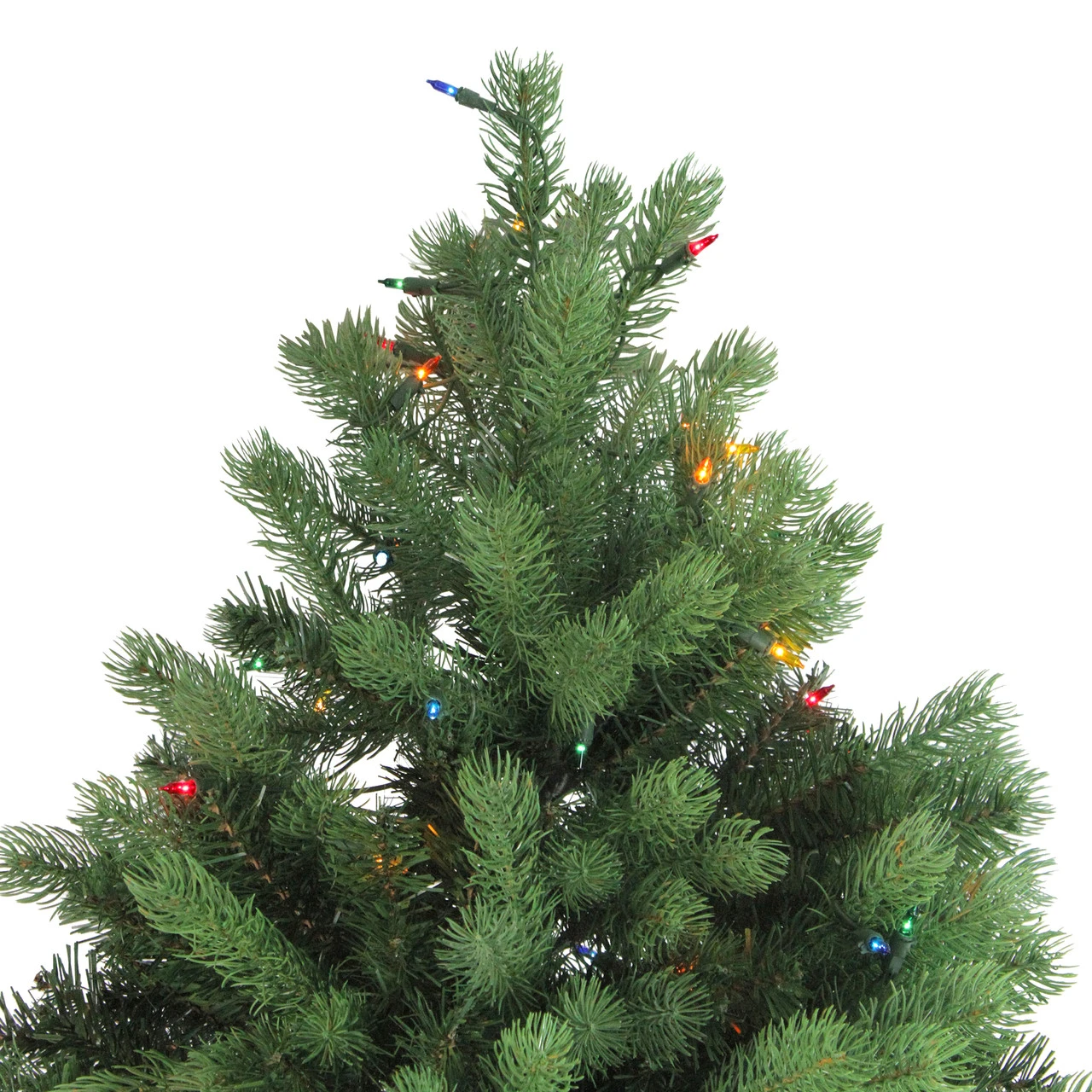 6.5' Pre-Lit Noble Fir Full Artificial Christmas Tree, Multicolor Lights 3 6.5' Pre-Lit Noble Fir Full Artificial Christmas Tree, Multicolor Lights - Image 3