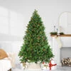 6.5' Pre-Lit Noble Fir Full Artificial Christmas Tree, Multicolor Lights