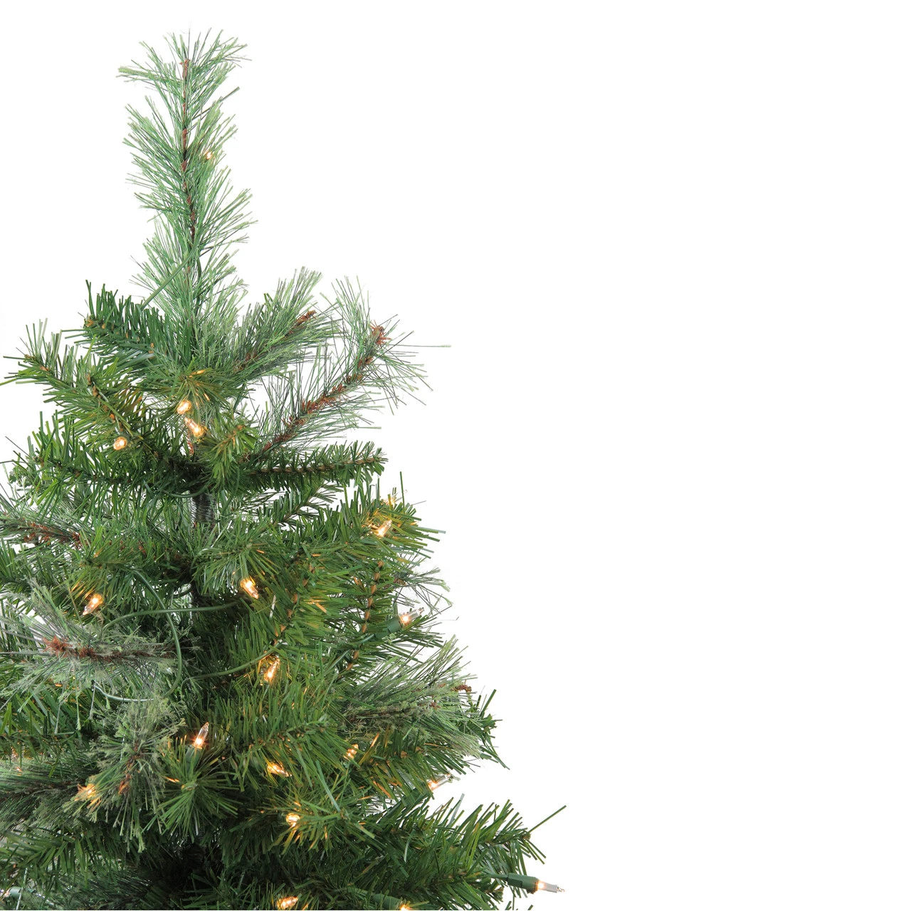 4' Pre-Lit Mixed Cashmere Pine Medium Artificial Christmas Tree - Clear Lights 2 4' Pre-Lit Mixed Cashmere Pine Medium Artificial Christmas Tree - Clear Lights - Image 2