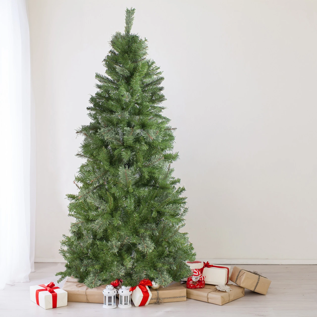 7.5 Ft Medium Mixed Cashmere Pine Artificial Christmas Tree - Unlit 2 7.5 Ft Medium Mixed Cashmere Pine Artificial Christmas Tree - Unlit - Image 2