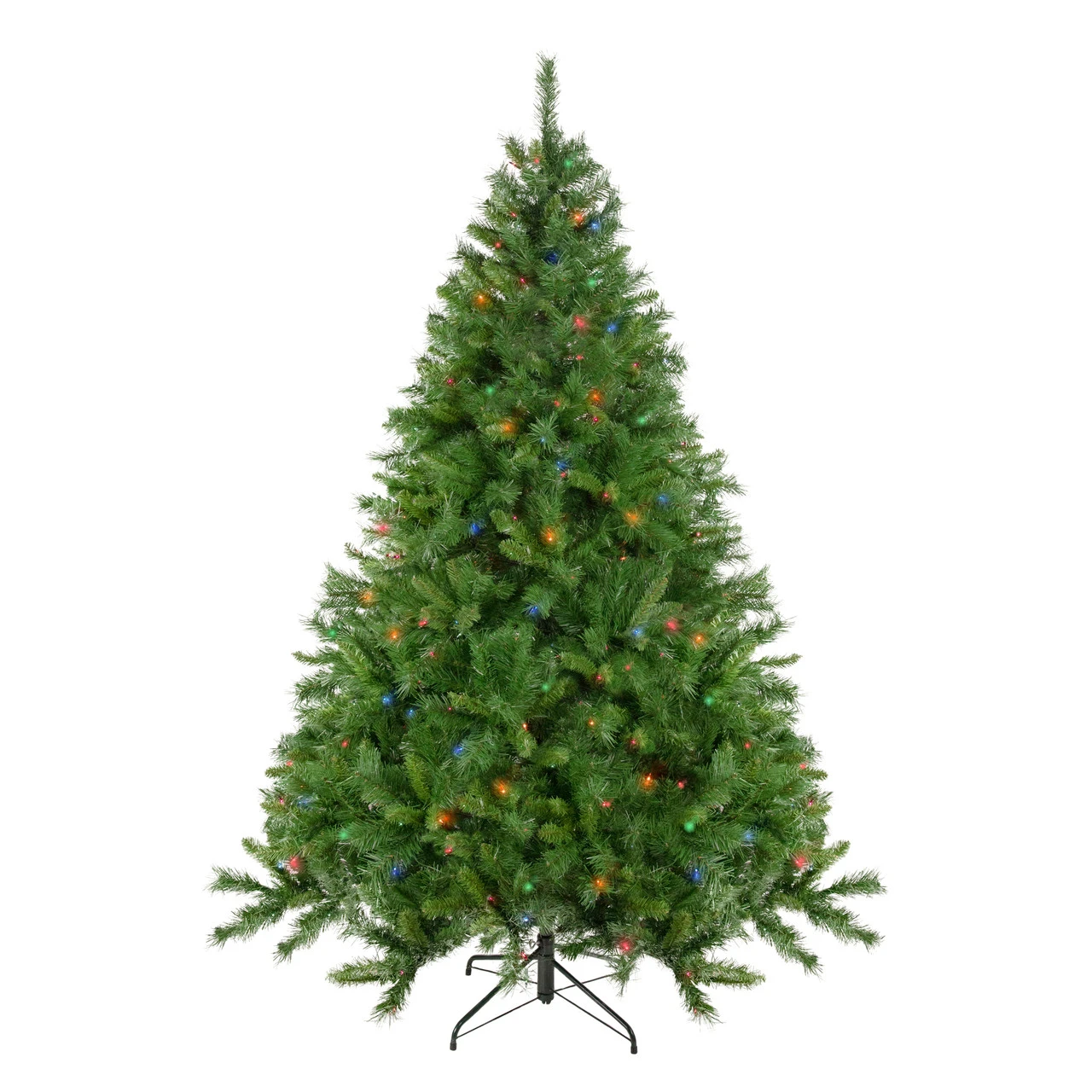 7.5' Pre-Lit Chatham Pine Artificial Christmas Tree, Multi-Color Lights 2 7.5' Pre-Lit Chatham Pine Artificial Christmas Tree, Multi-Color Lights - Image 2