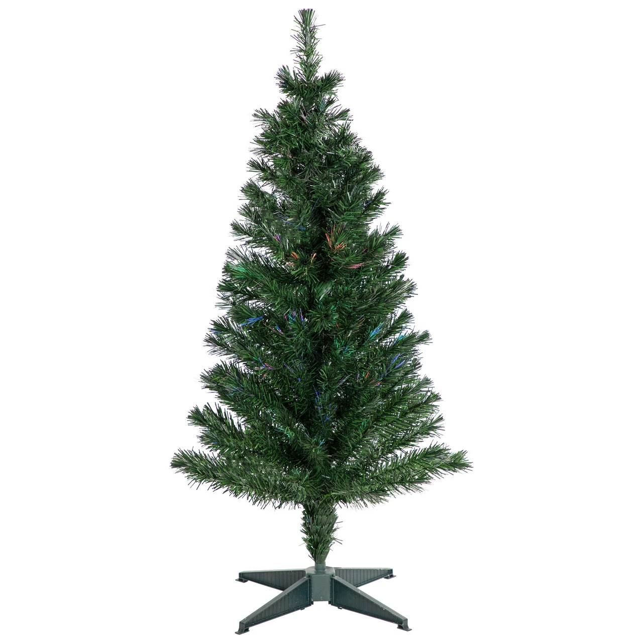 4' Multi-Color Fiber Optic Pine Christmas Tree 1 4' Multi-Color Fiber Optic Pine Christmas Tree