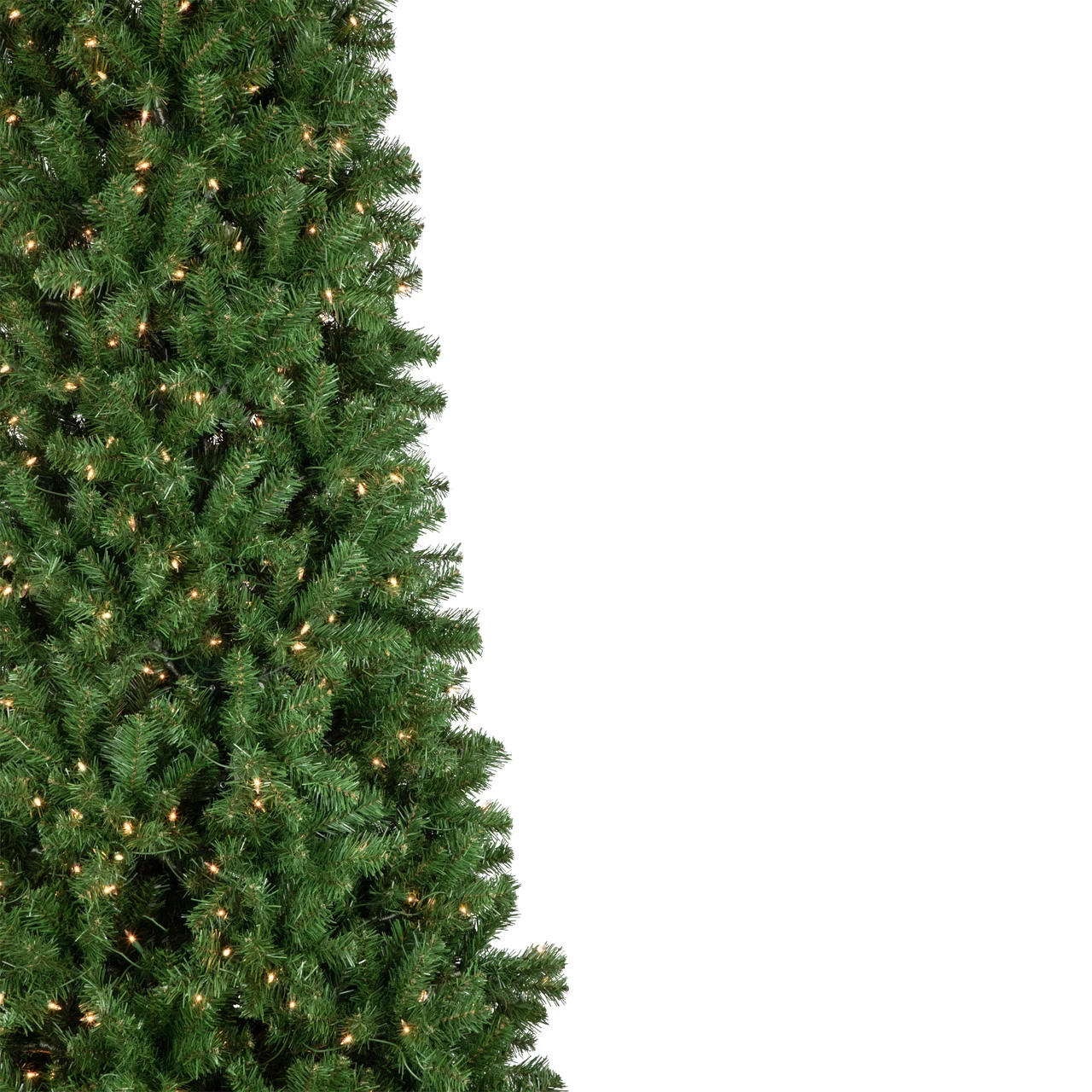 15' Pre-Lit Pendleton Spruce Slim Artificial Christmas Tree, Clear Lights 3 15' Pre-Lit Pendleton Spruce Slim Artificial Christmas Tree, Clear Lights - Image 3