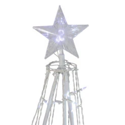 5' Pure White LED Lighted Cone Tree Outdoor Christmas Decoration -Xmas Trees Shop northlight zg15656 2 53396.1667490089