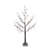 4' Pre-Lit LED Brown Artificial Christmas Tree- Multi-Colored Lights