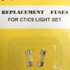 5 Packs Of 2 Ct HOF 3301 Clear Replacement Fuses For C7 Or C9 Light Strings - 5 Amps