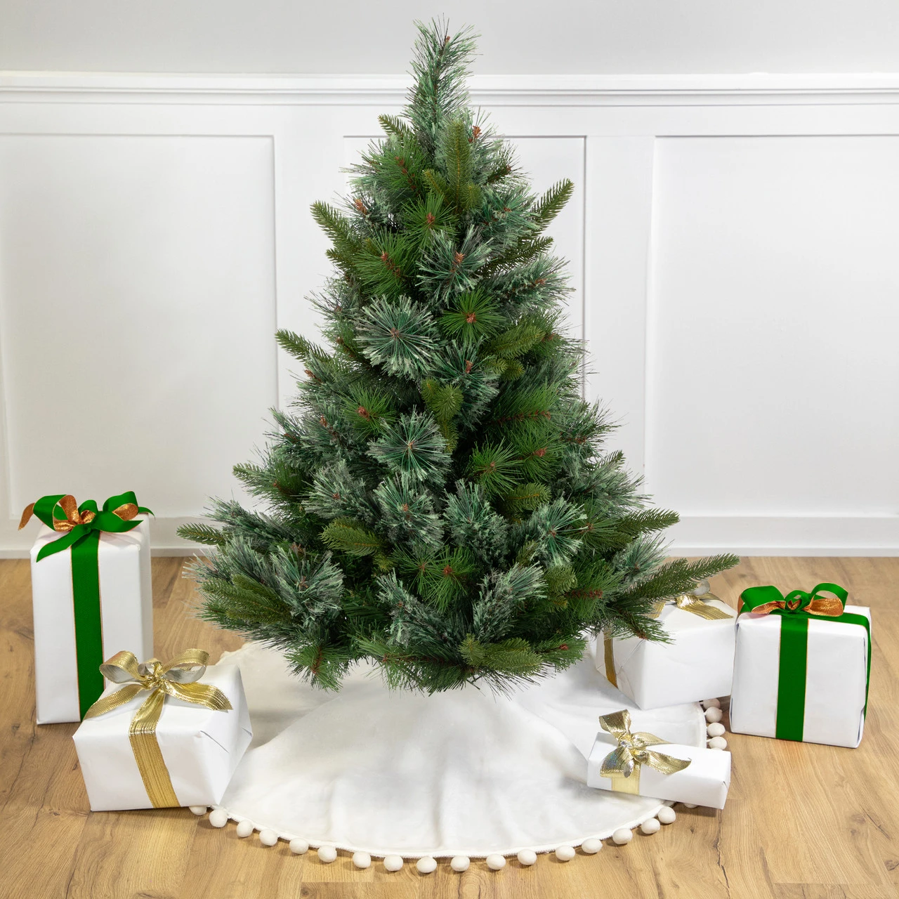 3' Ashcroft Cashmere Pine Artificial Christmas Tree- Unlit 1 3' Ashcroft Cashmere Pine Artificial Christmas Tree- Unlit