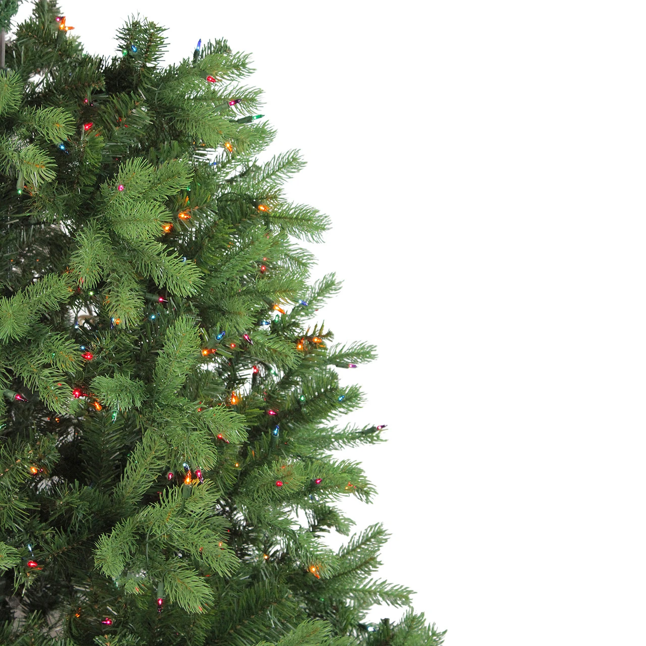 6.5' Pre-Lit Noble Fir Full Artificial Christmas Tree, Multicolor Lights 5 6.5' Pre-Lit Noble Fir Full Artificial Christmas Tree, Multicolor Lights - Image 5