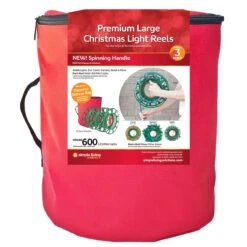 Large 3 Reel Red Christmas Light Storage Bag 9 Large 3 Reel Red Christmas Light Storage Bag -Xmas Trees Shop simpleliving 715213 s 5 05769.1667573194