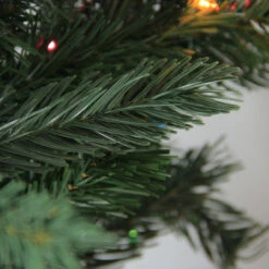 9.5' Pre-Lit Slim Vermont Fir Artificial Christmas Tree - Multicolor Dura-Lit Lights -Xmas Trees Shop tmastgijxhcluzfudgxxtklhnxivymcp 80868.1667662745