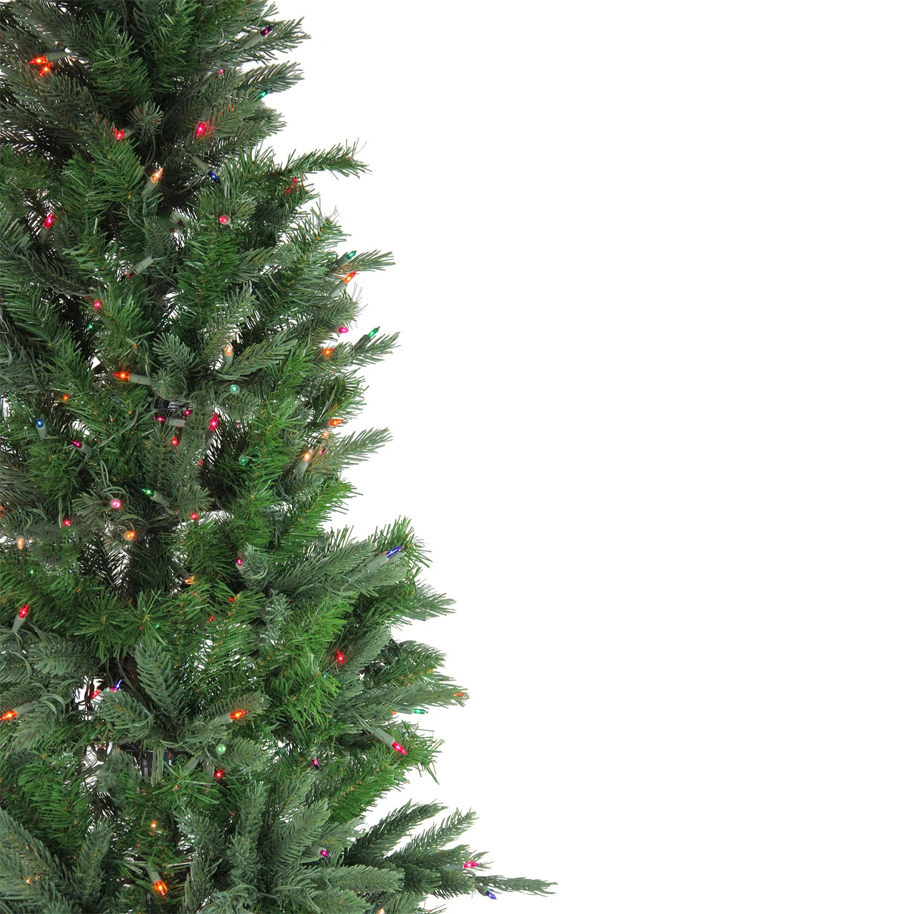 7.5' Pre-Lit Slim Vermont Fir Instant Shape Artificial Christmas Tree - Multi-Color Dura-Lit Lights 3 7.5' Pre-Lit Slim Vermont Fir Instant Shape Artificial Christmas Tree - Multi-Color Dura-Lit Lights - Image 3