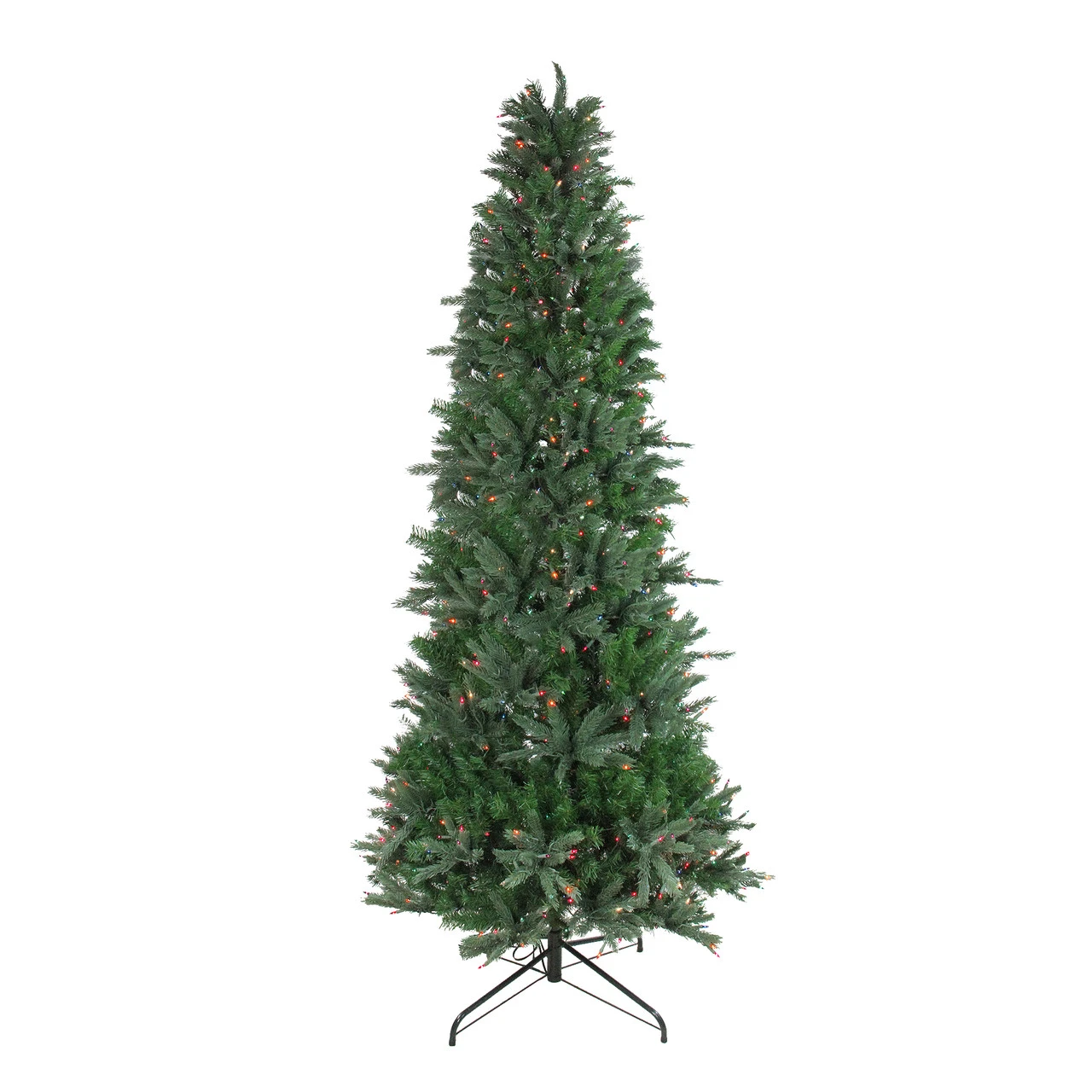 7.5' Pre-Lit Slim Vermont Fir Instant Shape Artificial Christmas Tree - Multi-Color Dura-Lit Lights 1 7.5' Pre-Lit Slim Vermont Fir Instant Shape Artificial Christmas Tree - Multi-Color Dura-Lit Lights