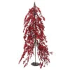 2.5' Red Berries Artificial Upside Down Christmas Tree - Unlit