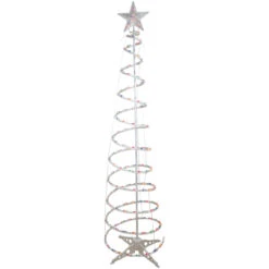 6' Pre-Lit Spiral Christmas Tree - Multi Color Lights