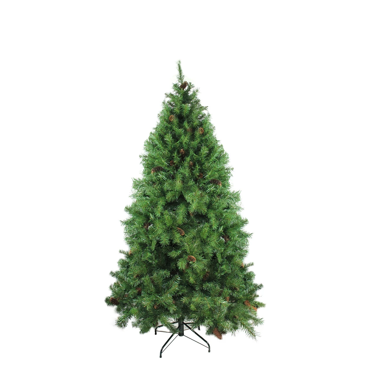 7.5' Medium Dakota Red Pine Artificial Christmas Tree With Pinecones - Unlit 1 7.5' Medium Dakota Red Pine Artificial Christmas Tree With Pinecones - Unlit